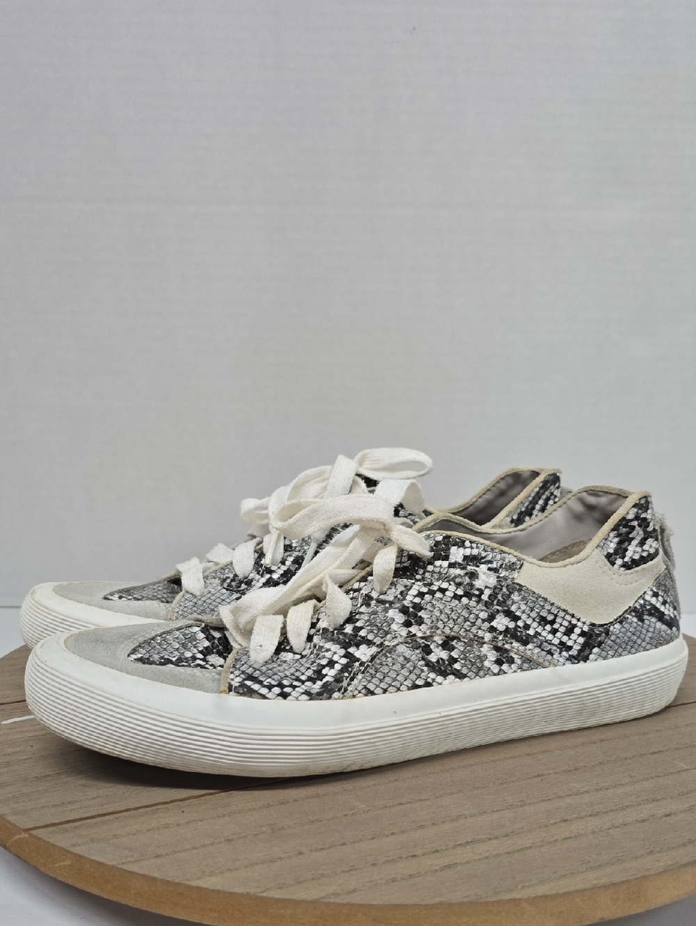 Zara Snakeskin Animal Print Trainers Sneakers Size 40 - Picture 8 of 14